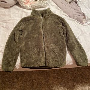 PINK Sherpa Zip Up Sweatshirt